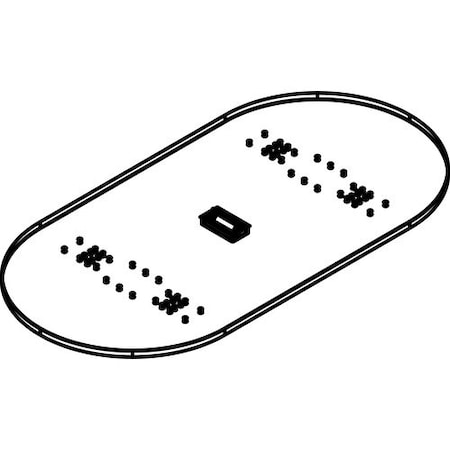 Groupe Lacasse Tabletop, Rectangular, 96inWx48inDx1-1/2inH, Salta LAST5SRT4896PCS